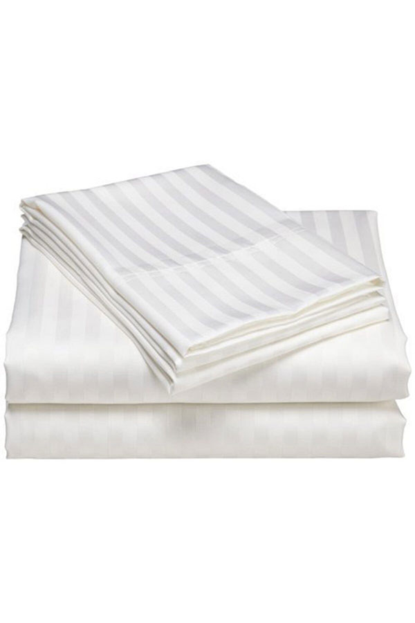 Erland Bed Sheet 83 Wire Striped Cotton Satin